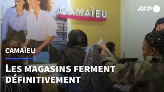 France les magasins Camaïeu ferment définitivement leurs portes  AFP [upl. by Lalaj192]