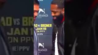 pacquiao vs broner face to face why manny smile in face to face 😆 [upl. by Lentha673]