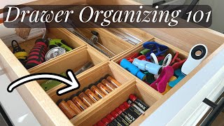 How To Organize A Drawer  Organizing Basics [upl. by Loyce]