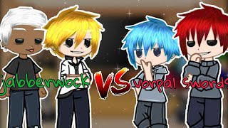 Реакция персонажей Баскетбол КурокоVorpal swords vs Jabberwock🏀 гача клуб [upl. by Nnylrebma]