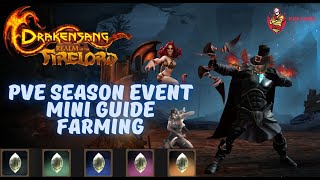 Drakensang Online PVE Season Event Mini Guide Farming Drakensang Dso mmorpg [upl. by Leamhsi]