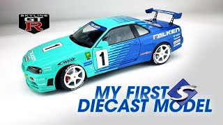 SOLIDO 118 Diecast Nissan Skyline GTR R34  Showcase [upl. by Naux]