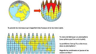 Une représentation de la Terre le planisphère [upl. by Putscher]