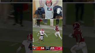 Insane Alabama Fan Reacts to End of Alabama VS Georgia shorts [upl. by Cheri]