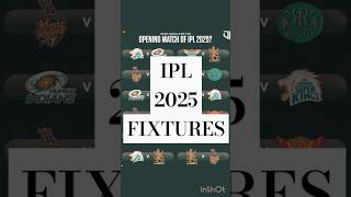 IPL 2025 Fixtures ipl2025 [upl. by Wanfried565]