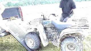 how to load an atv redneck style [upl. by Britteny]