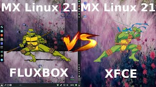 MX Linux Fluxbox vs MX Linux XFCE [upl. by Ainez]