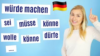 Grammatik Konjunktiv I  indirekte Rede │ Deutsch lernen B1C1 [upl. by Wareing]