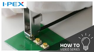 How to Operate MHF® I LK Using a Narrow Pitch Hand Tool  Micro RF Coaxial Connector  IPEX [upl. by France]