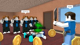 ROBLOX Murder Mystery 2 FUNNY MOMENTS 1V1 [upl. by Gylys]