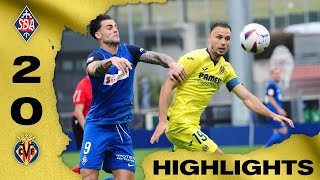 Highlights SD Amorebieta 20 Villarreal CF B  LaLiga Hypermotion [upl. by Aniluj]