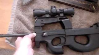 FN P90 Replica Utilizing Ruger 1022 4 [upl. by Hullda]