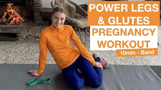 Power Legs amp Glutes Pregnancy Workout  10Minute Low Impact Workout [upl. by Lobel]