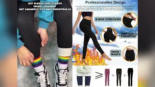 ❄️【Hält auch bei 30℃ warm】2024NEW Wärmende gefütterte Leggings [upl. by Albertine]