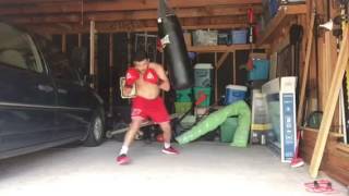 Boxing bag workEverlast nevatear bag review in description [upl. by Noiz]