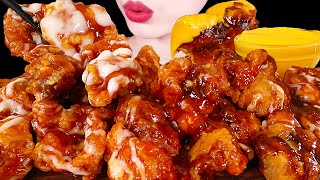 ASMR MUKBANG｜FRIED CHICKEN amp CHEESE SAUCE amp RICE 처갓집 슈프림양념치킨 amp 블랙라벨 치킨 amp 치즈소스 EATING SOUNDS 먹방 [upl. by Htebazileharas]