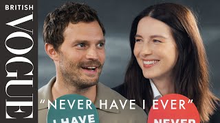 Jamie Dornan amp Caitríona Balfe Play “Never Have I Ever”  British Vogue [upl. by Ataynek484]