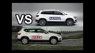 2018 ŠKODA Karoq VS SEAT Ateca  Drive  Exterior  Interior [upl. by Jacquelyn]