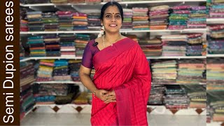 Semi Dupion sarees  Apavaranam 4 November 2024 [upl. by Adnamma]