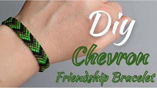 DIY Chevron Friendship BraceletHow to Make Chevron Bracelet GulnarHandMade Bracelet [upl. by Aennaej]