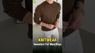 4 Knit Sweaters Every Men Should Own ✅  shorts viral [upl. by Oiliduab]