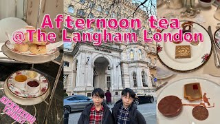 ランガムロンドンでアフタヌーンティーをしてみた、Afternoon Tea at The Langham London 2023 Spring [upl. by Fagin]