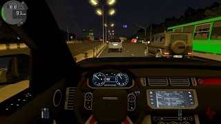 City Car Driving  Range Rover Startech  Night Drive [upl. by Nilkcaj]