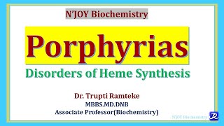 Porphyrias Heme Synthesis disorders  hemoglobin chemistry amp Metabolism  Biochemistry [upl. by Errised]