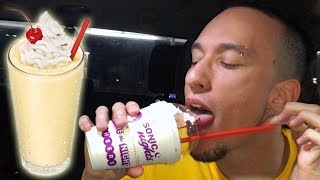 Sonic NEW Yellow Cake Batter Shake Food Review [upl. by Alboran]