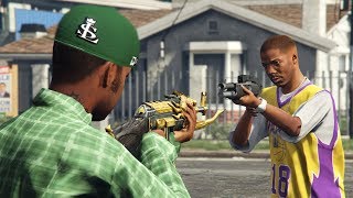 GTA 5  Gang Missions Grove vs Ballas vs Vagos vs Police [upl. by Ogram678]