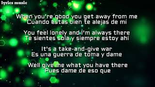 Chantaje English lyrics song video Lyrics lyrics Spanish and English [upl. by Dlareg737]