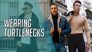 How Wear and Style Turtlenecks  5 Ways to Wear Turtlenecks [upl. by Goldner]