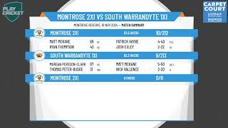 Montrose 2XI v South Warrandyte 1XI [upl. by Lovel]