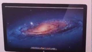 27quot Apple Thunderbolt Display Unboxing amp Setup [upl. by Glinys983]