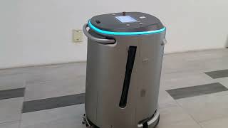 Robot sweeper  Northshore Plaza Singapore Sep 2023 [upl. by Alvan509]