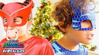 PJ Masks  Baby Christmas  PJ Masks in Real Life  Superhero  Kids Video  Xmas Special [upl. by Aceissej]