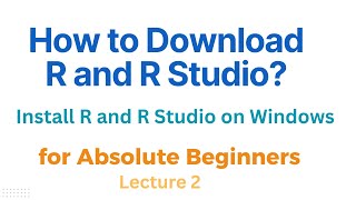 Installing R and RStudio on Window StepbyStep Guide for Beginners R learning for biologist [upl. by Platt]