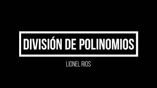 División sintética de polinomios [upl. by Eissahc426]