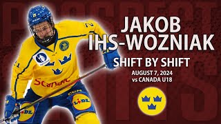 Jakob IhsWozniak vs Canada U18  Aug 7 2024  Hlinka Gretzky Cup [upl. by Eatnoj]