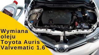 Wymiana oleju Toyota Auris 16 132KM Valvematic [upl. by Anitaf]