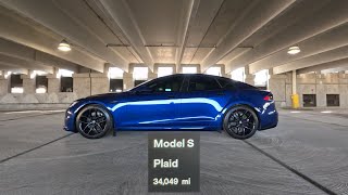 Tesla Model S Plaid 34k mile update [upl. by Irrahs]