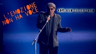 Adriano Celentano  Lemozione non ha voce LIVE 2012 [upl. by Arotal]