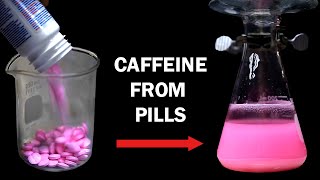 Extracting caffeine from caffeine pills [upl. by Sollows]