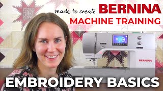 BERNINA 700 Tutorial Getting Started with Embroidery [upl. by Tom]