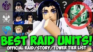 New Best Raid Units amp LOADOUTS Solo ANY RAID  ASTD Official Tier List [upl. by Ainsworth668]