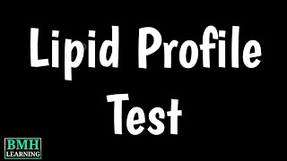 Lipid Profile Tests  Cholesterol Tests  Complete Cholesterol Test  Lipid Panel [upl. by Adnim]