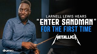 Larnell Lewis Hears quotEnter Sandmanquot For The First Time [upl. by Geis]