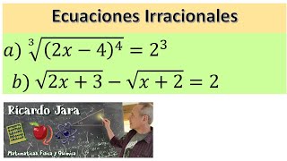 Ecuaciones Irracionales [upl. by Eidnarb]