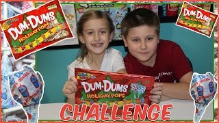 Dum Dums Holiday Pops Challenge 8 Flavors  Gingerbread Hot Chocolate Sugar Plum  The Stashies [upl. by Fuller]