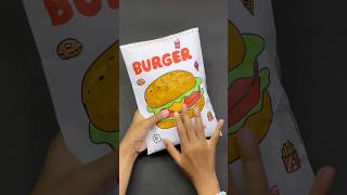 Burger Blind Bag paper craft shorts blindbag papercraft howtomakeblindbag [upl. by Foulk]